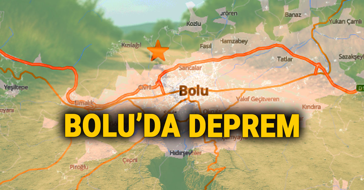 Bolu'da Deprem Oldu, AFAD Verileri Açıklandı