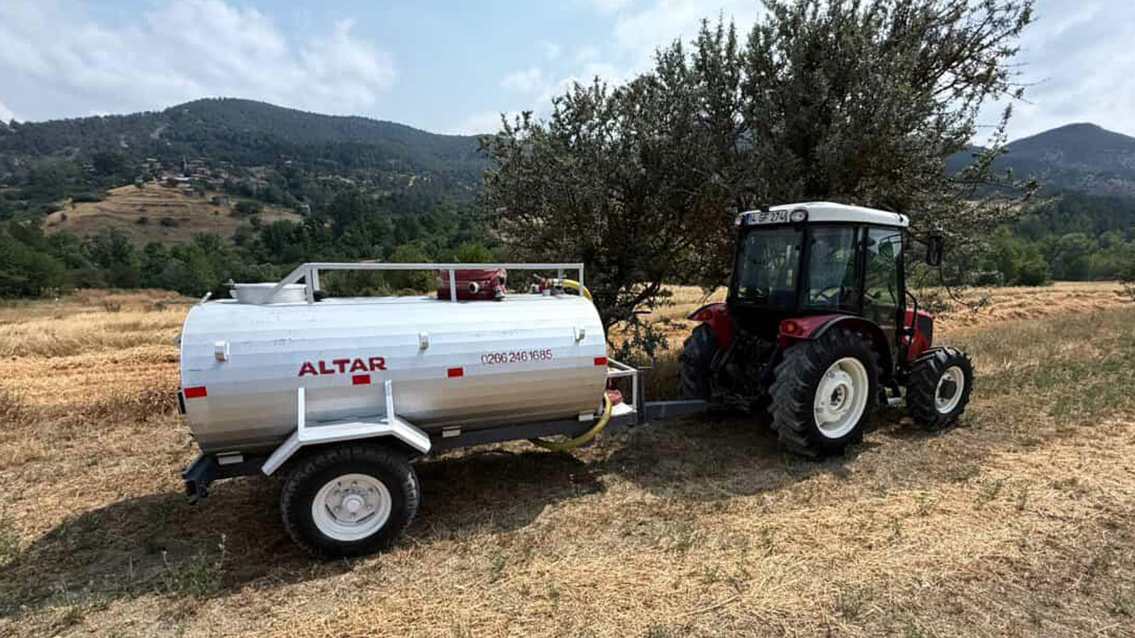 Bolu’da Hasat Mevsimi Alarmda Yangın Riskine Karşı Tankerli Önlem