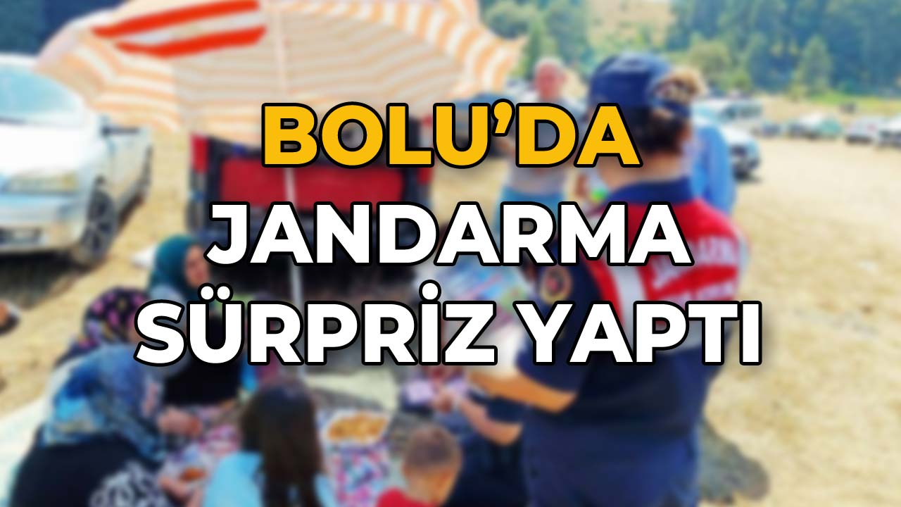 Bolu'da Jandarma Sürpriz Yaptı