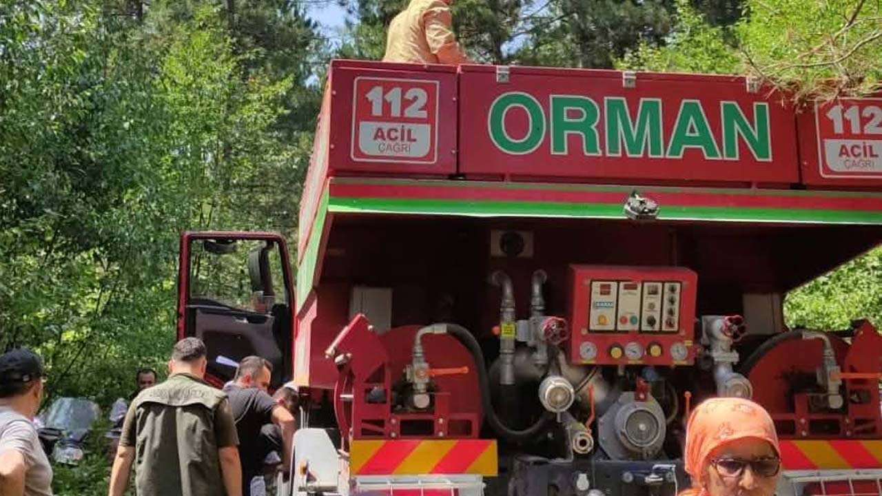 Bolu'da Ormana Düşen Yıldırım Yangın Çıkardı Ekipler Seferber Oldu2