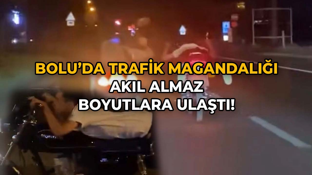 Bolu’da Trafikte Magandalık Akıl Almaz Boyutlara Ulaştı