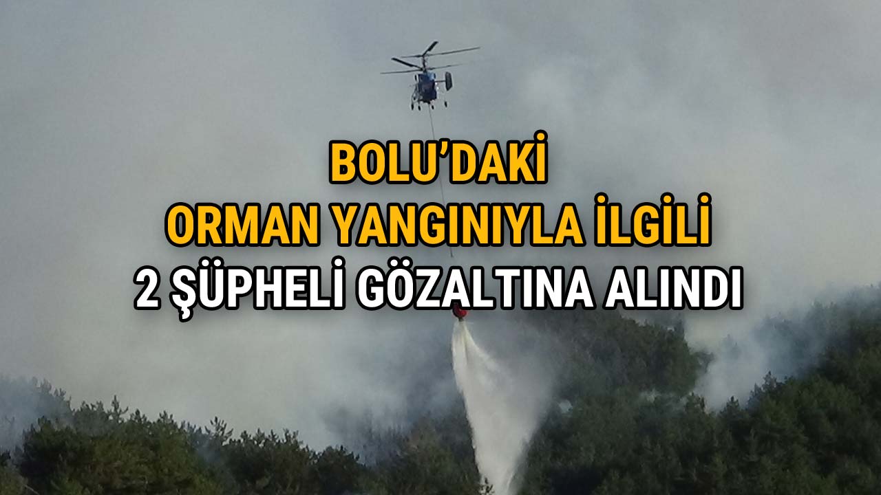 Bolu’daki Orman Yangınıyla İlgili 2 Şüpheli Gözaltına Alındı2