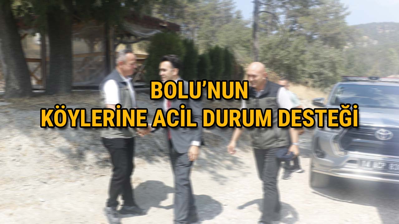Bolu'nun Köylerine Acil Durum Desteği