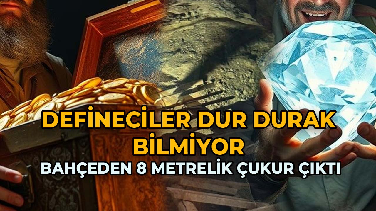 Defineciler Dur Durak Bilmiyor Bahçeden 8 Metrelik Çukur Çıktı