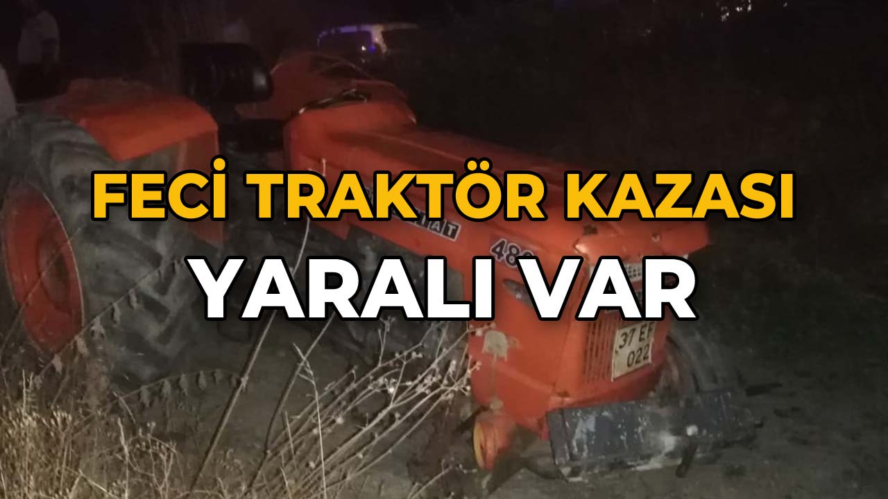 Feci Traktör Kazası Yaralı Var