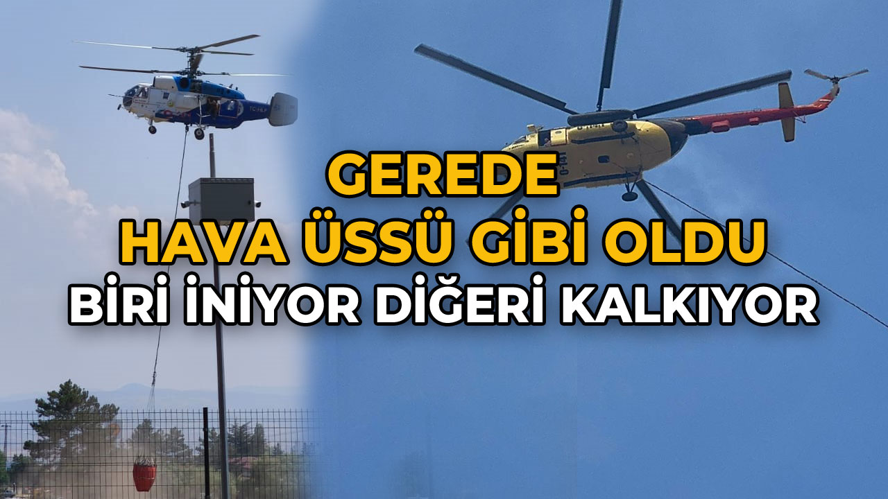 Gerede Hava Üssü Gibi Oldu Biri İniyor Diğeri Kal2kıyor