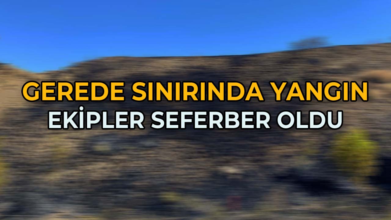 Gerede Sınırında Yangın Ekipler Seferber Oldu