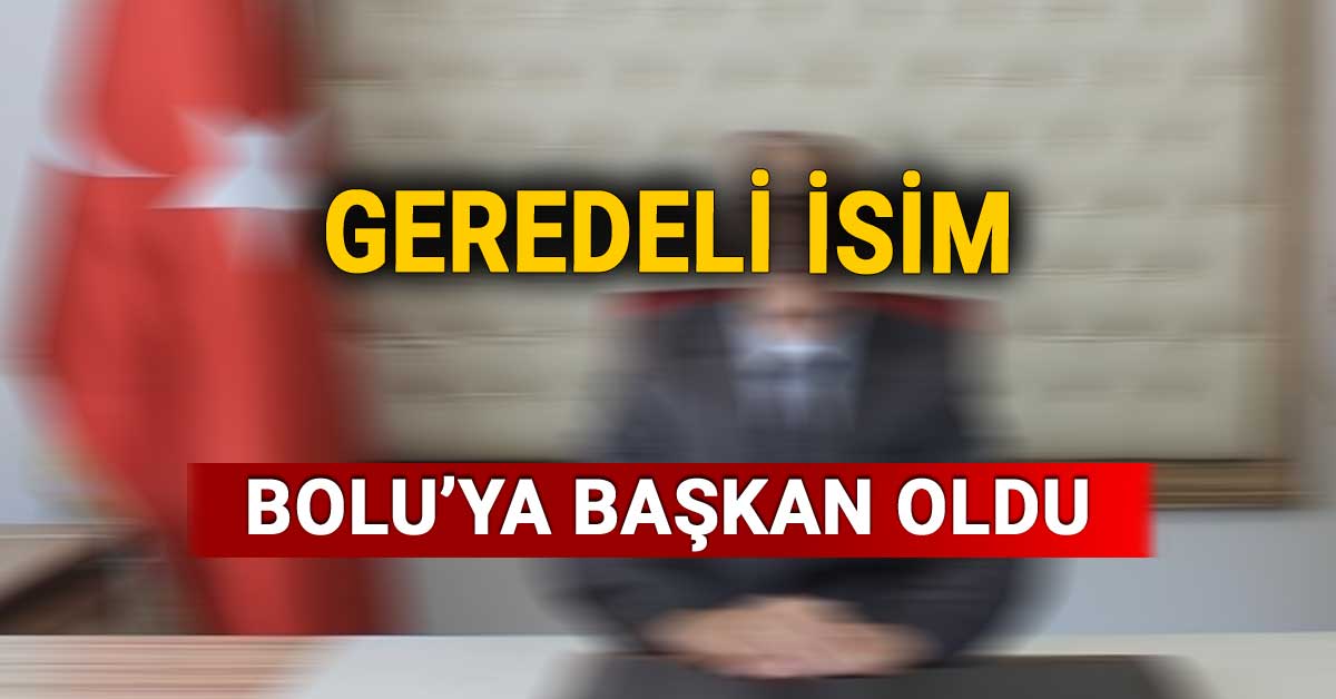 Geredeli isim Bolu'ya başkan oldu, Ali Erbaş