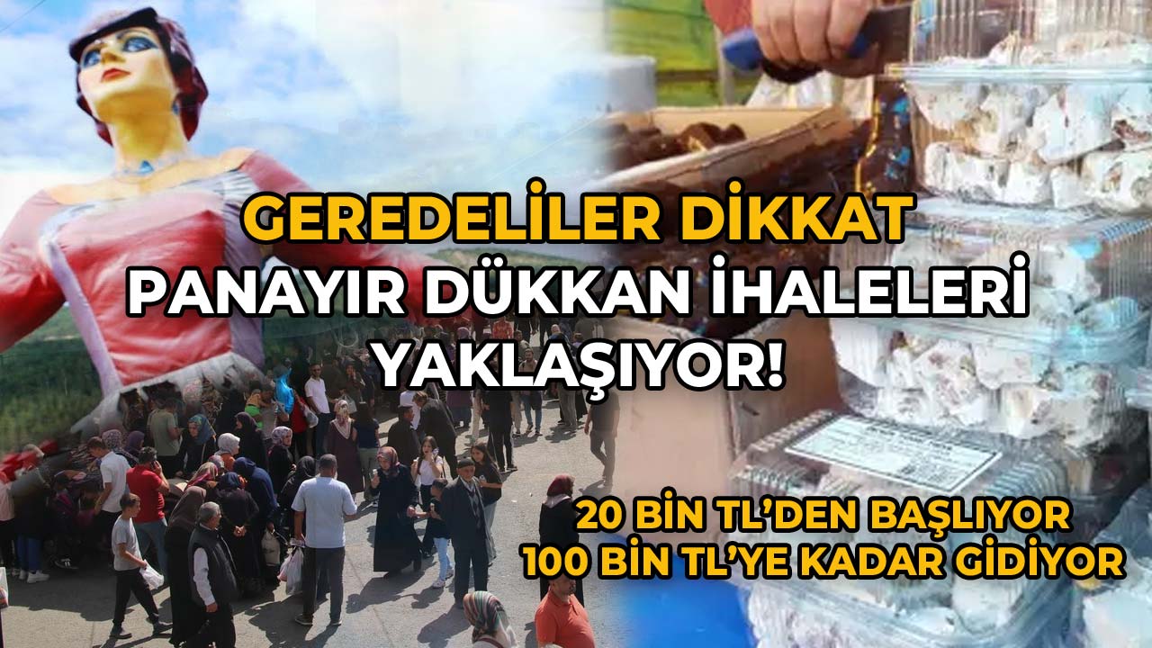 Geredeliler Dikkat Panayır Dükkan İhaleleri Yaklaşıyor