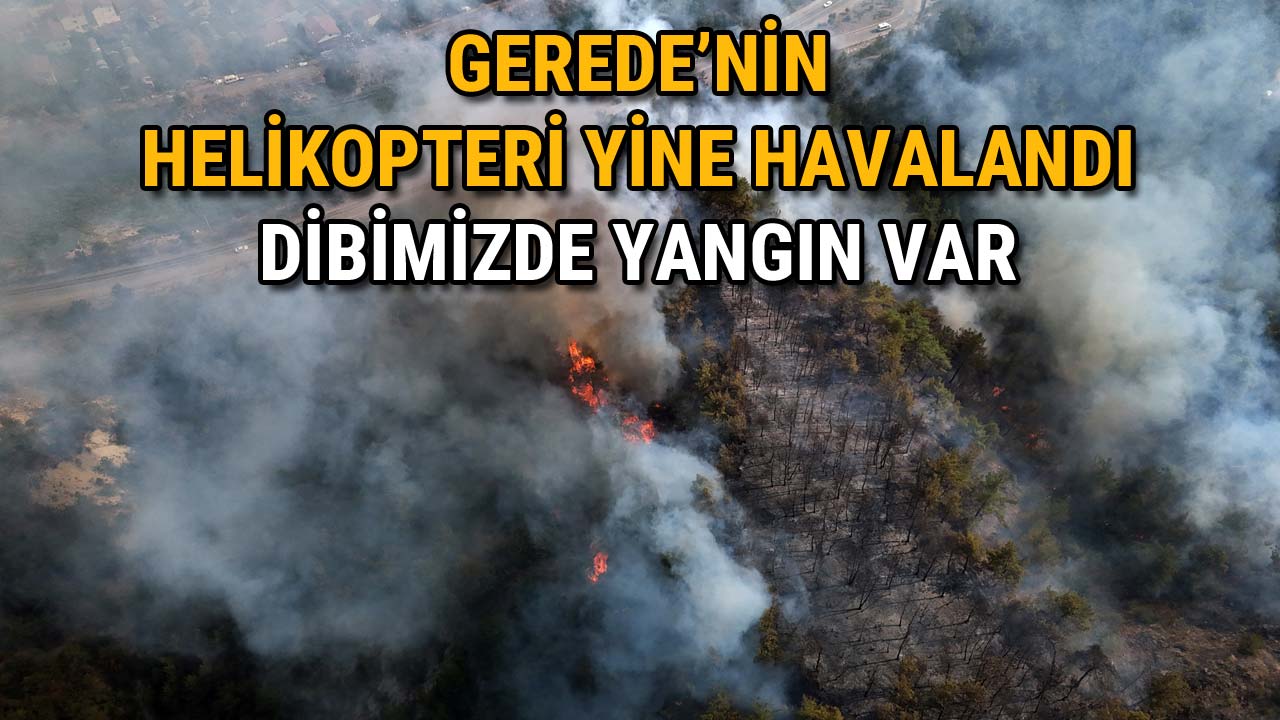 Gerede'nin Helikopteri Yine Havalandı Yakınımızda Yangın Var
