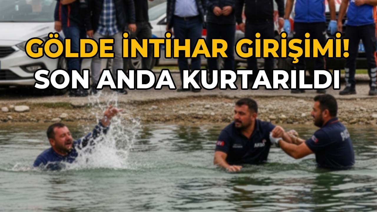 Gölde İntihar Girişimi! Son Anda Hayata Döndü