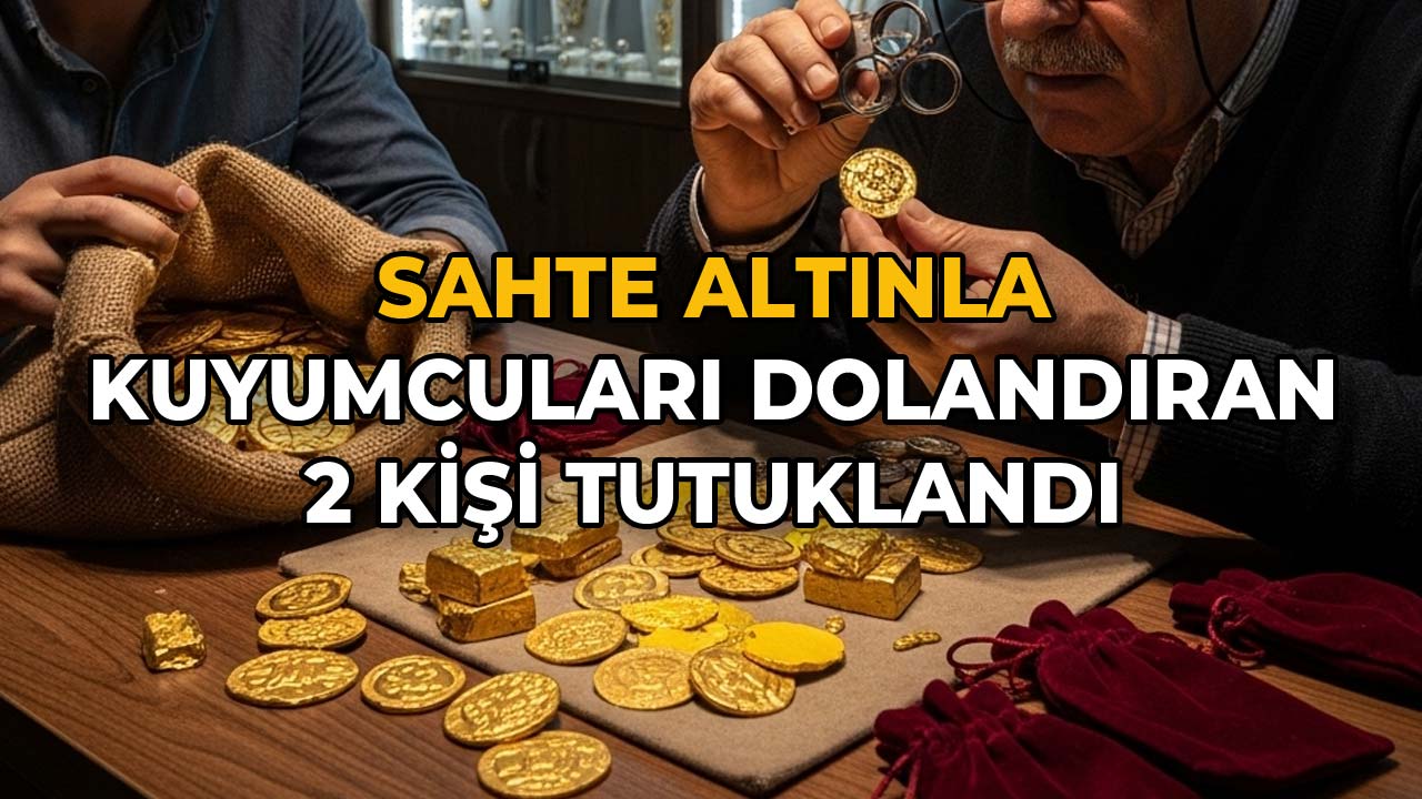 Sahte Altınla Kuyumcuları Dolandıran 2 Kişi Tutuklandı