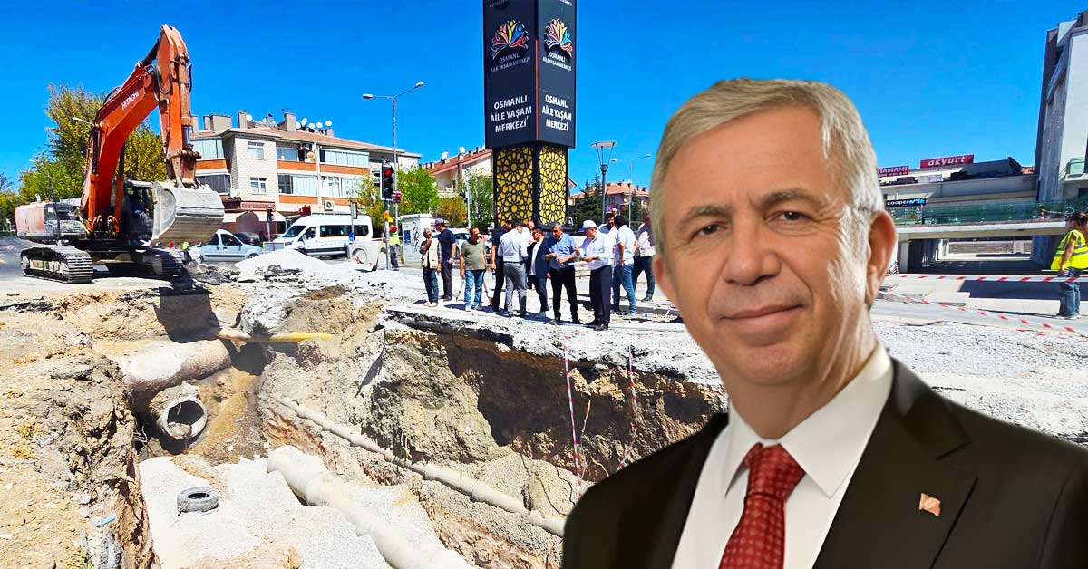 Ankara Keçiören'de 40 Yıldır Devam Eden Sorun Çözülüyor, ASKİ ekipleri ve Mansur Yavaş
