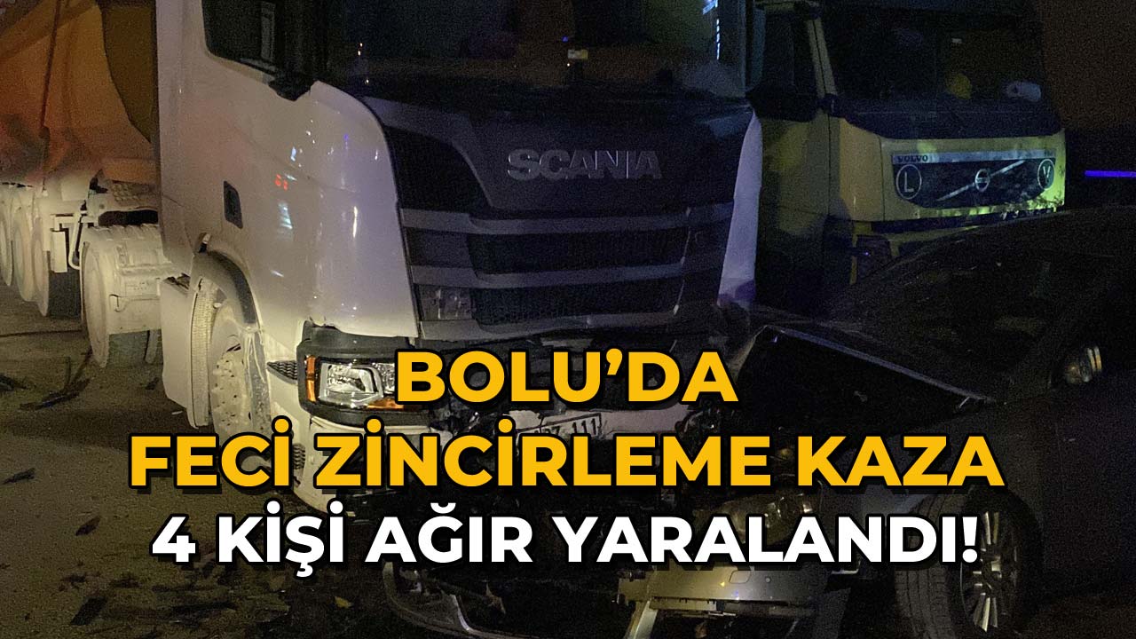 Bolu’da Feci Zincirleme43 Kaza