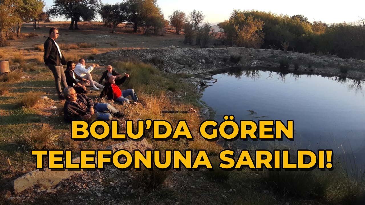 Bolu'da Gören Telefonuna Sarıldı!