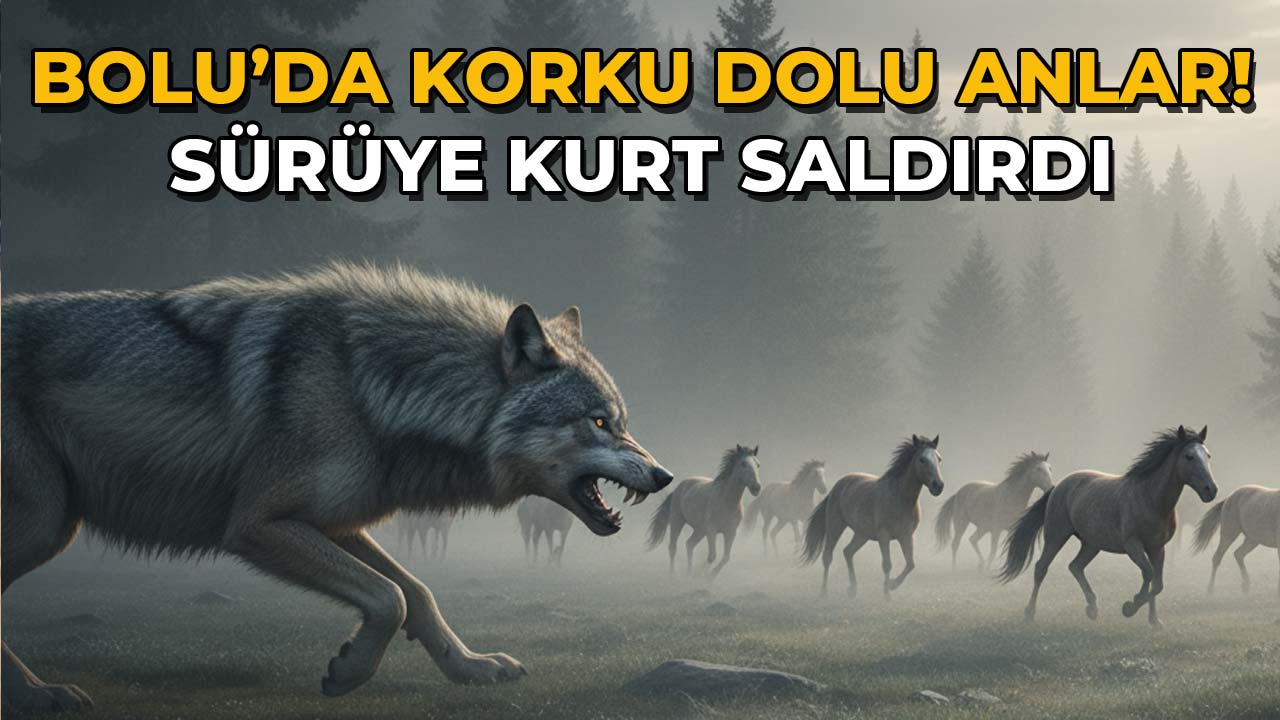Bolu’da Korku Dolu Anlar! Sürüye Kurt Saldırdı