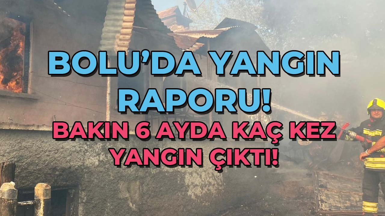 Bolu'da Yangın Raporu223