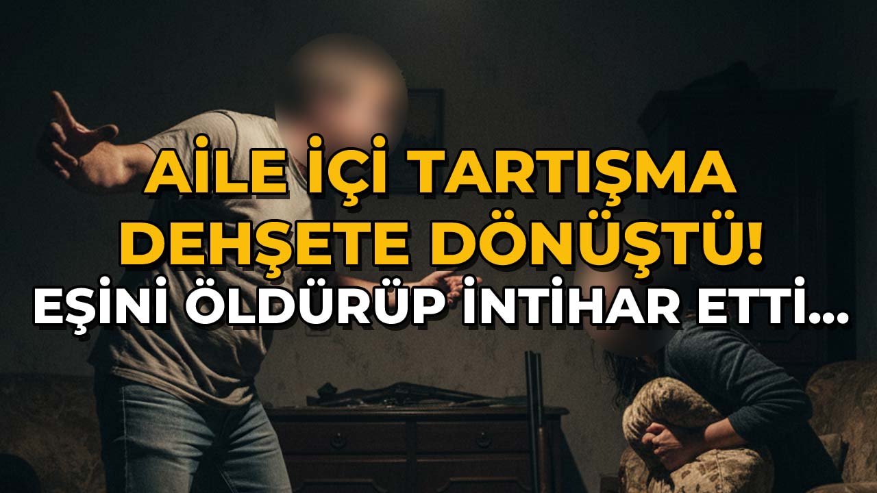 Evde Tüfekli Dehşet Eşini Öldürüp İntihar Etti