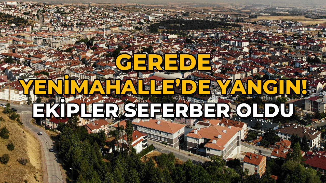 Gerede Yenimahalle’de Korkutan Yangın! Ekipler Seferber Oldu