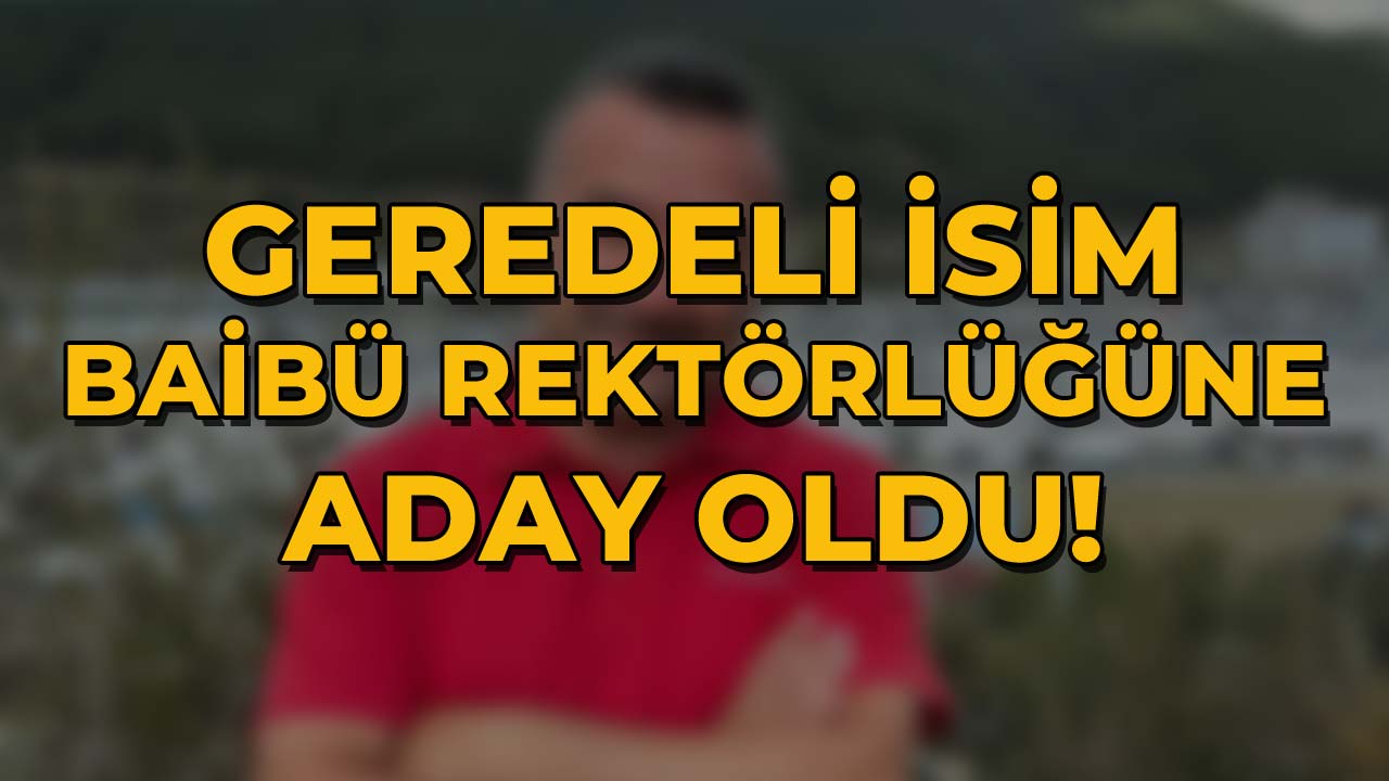 Geredeli İsim BAİBÜ Rektörlüğüne Ad2ay Oldu!