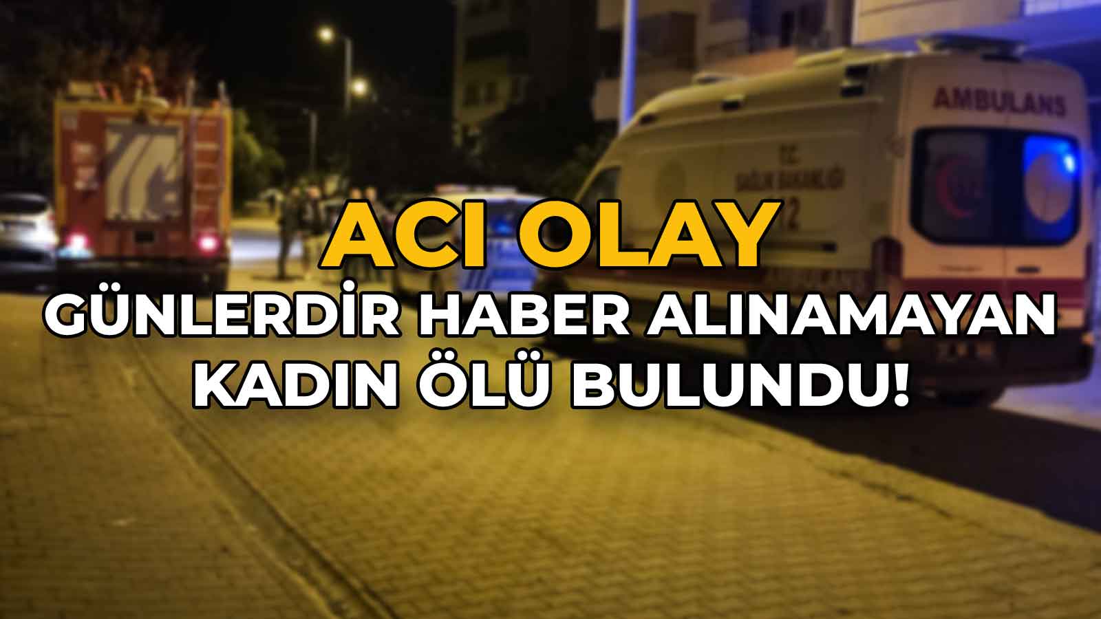 Günlerdir Haber Alınamayan Kadın Ölü Bulundu!