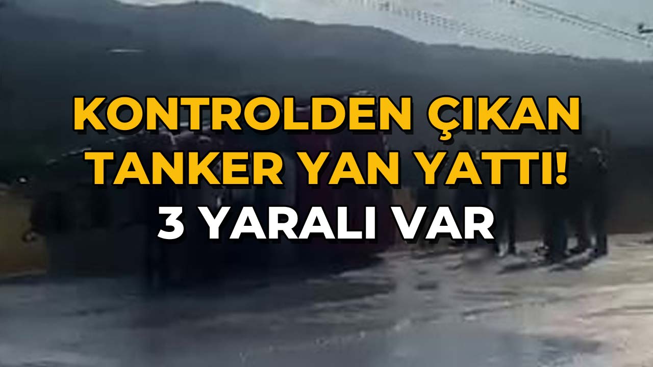 Kontrolden Çıkan Ta2nker Yan Yattı