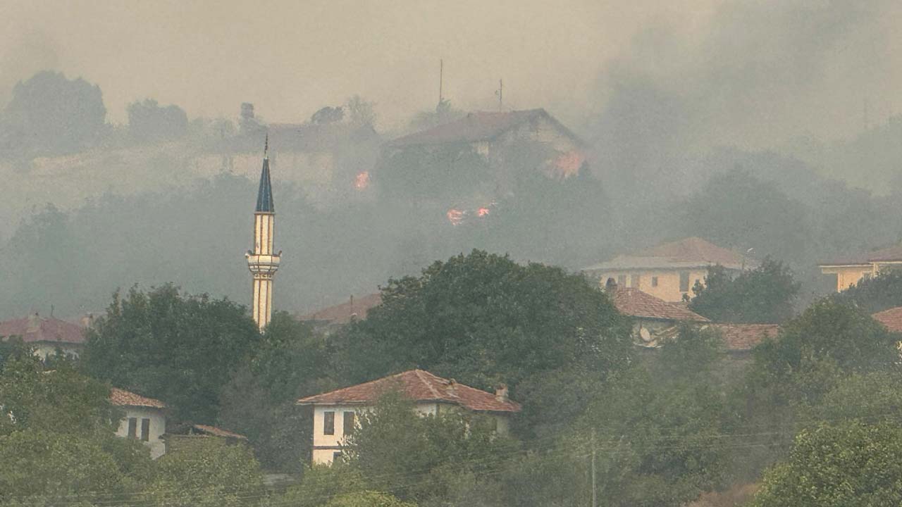 Orman Yangını Köye Ulaştı! Bölge Alevlere Teslim Oldu