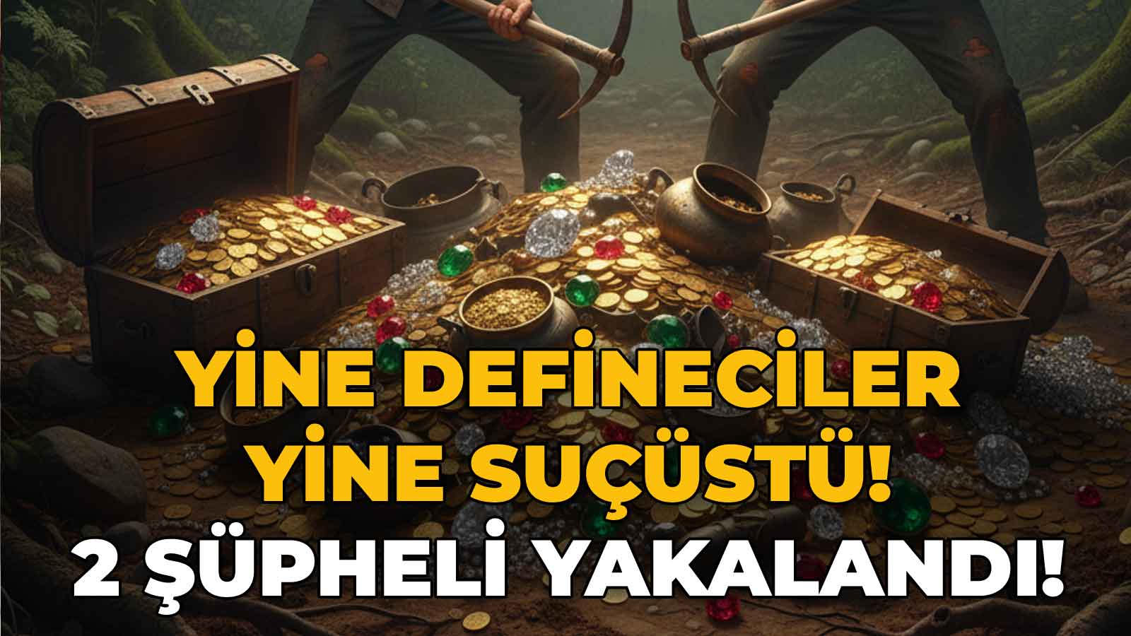 Yine Defineciler Yine Suçüstü! 2 Şüpheli Yakalandı