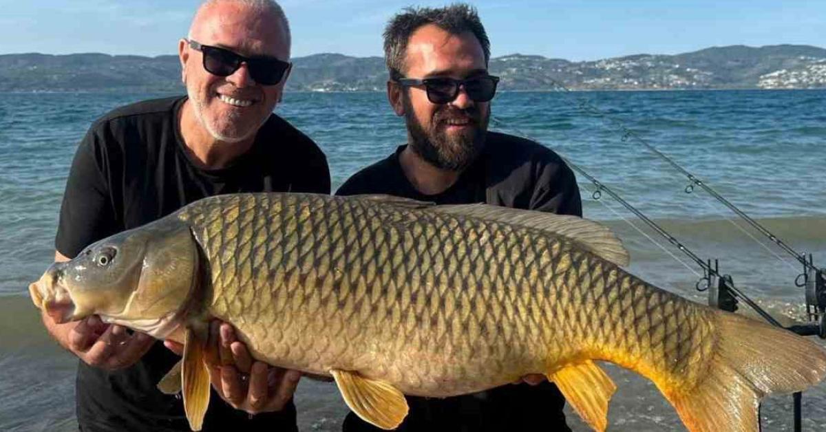 sapanca golunde avlanan devasa sazani gorenler sasiriyor GPafvkP7.jpg