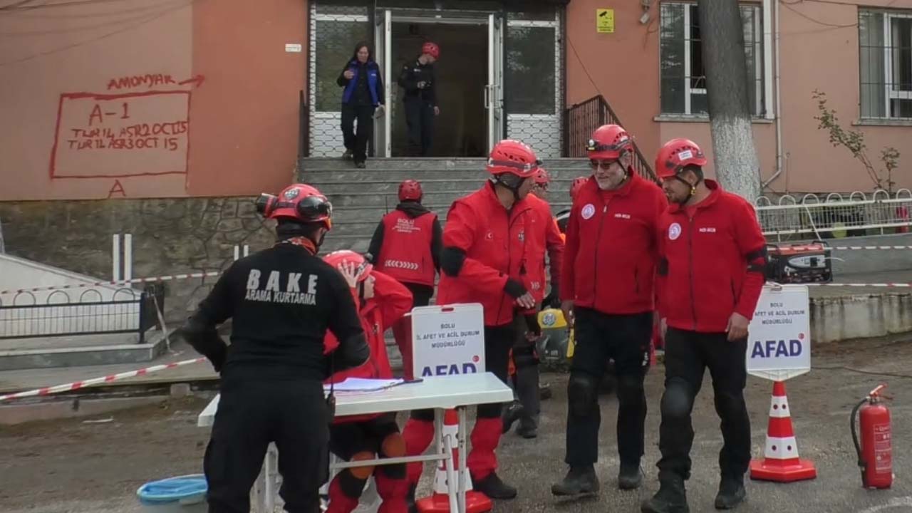 Bolu Deprem Tatbikat