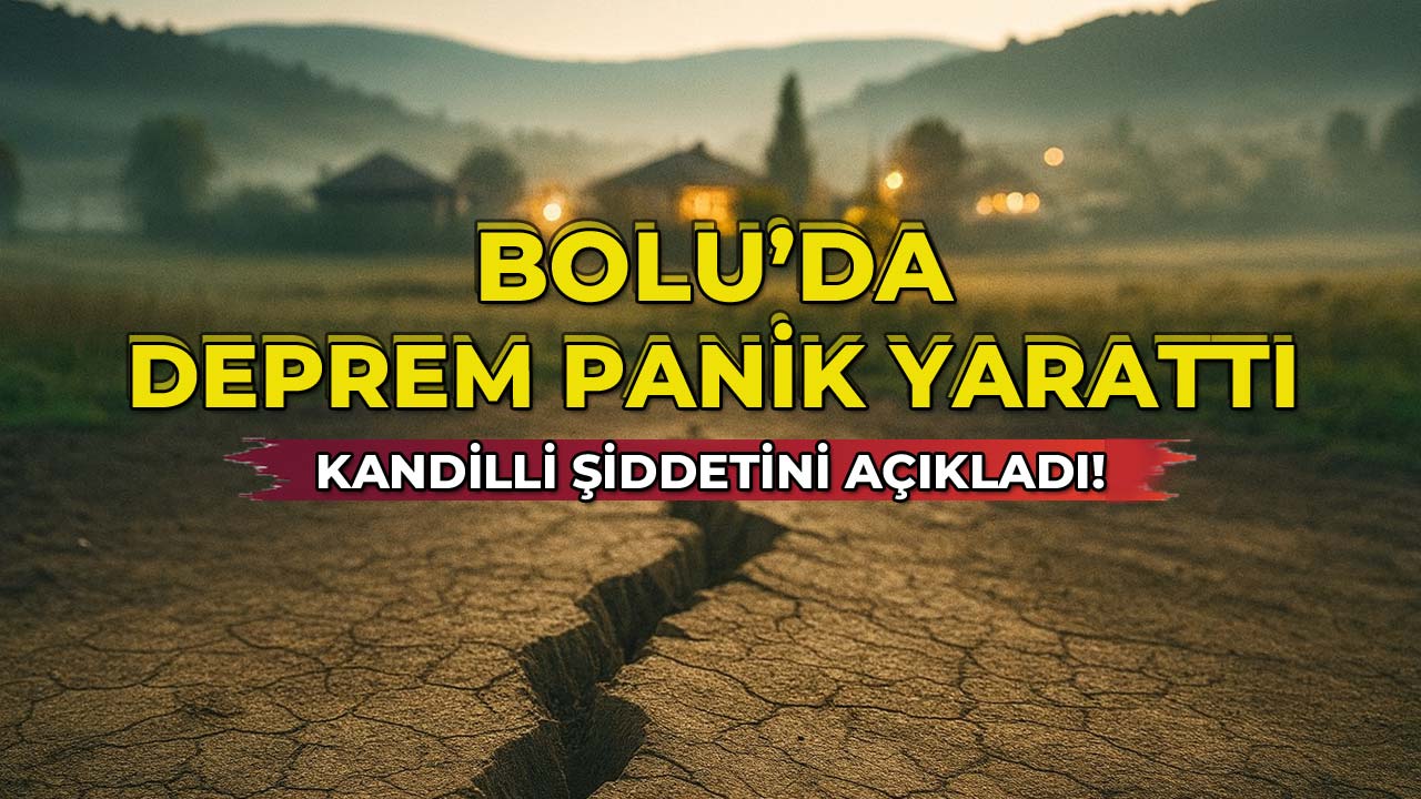 Bolu’da Deprem Panik Yarattı