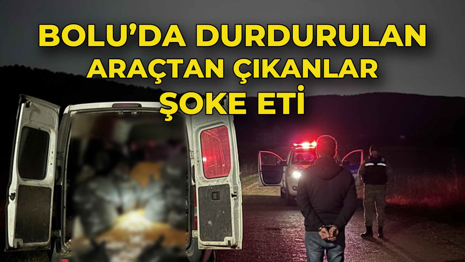 Bolu'da Durdurulan Araçtan Çıkanlar Şoke Etti