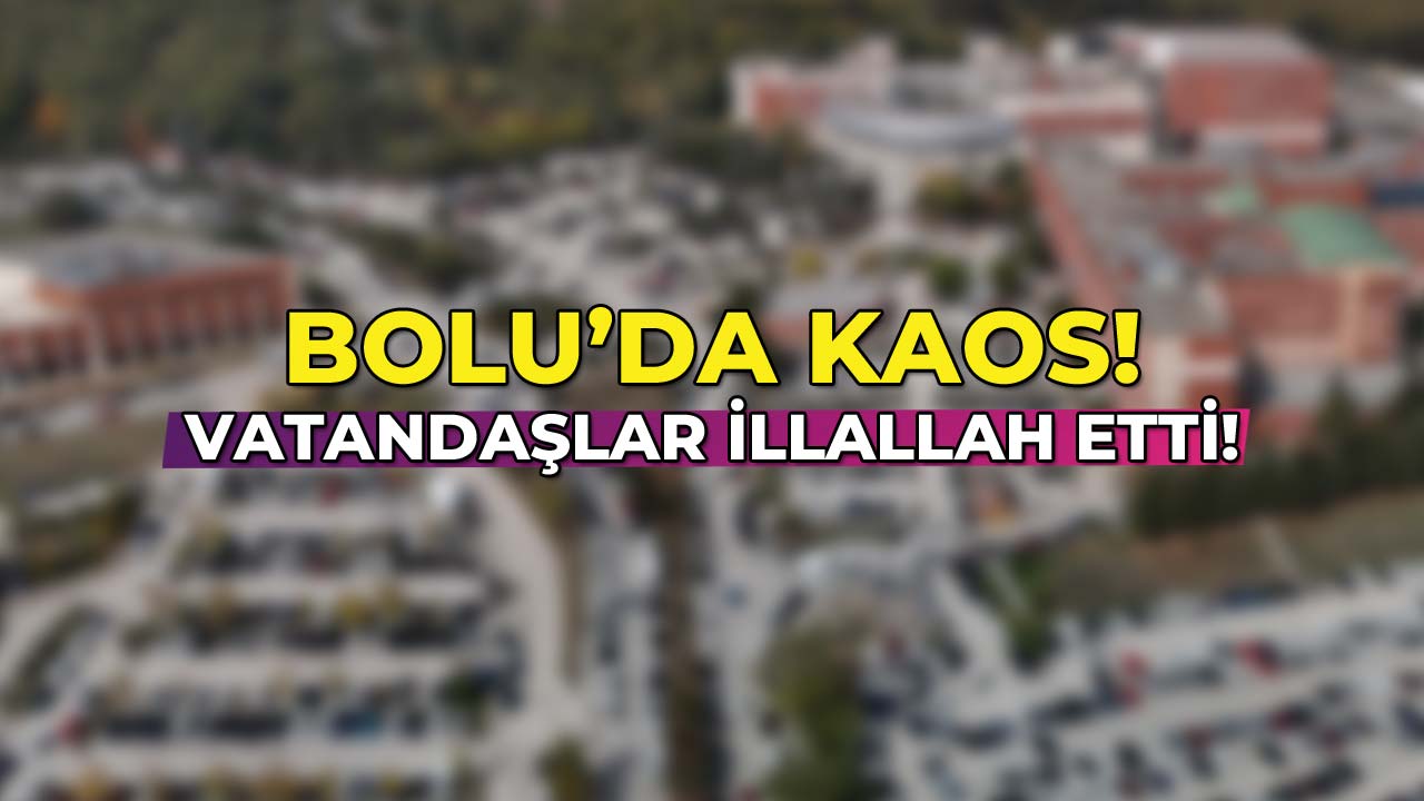 Bolu’da Kaos Vatandaşlar İllallah Etti!