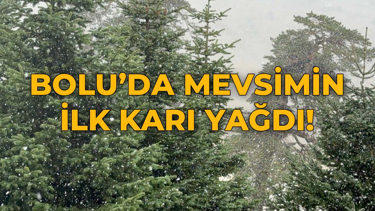 Bolu’da Mevsimin İlk Karı Yağdı!