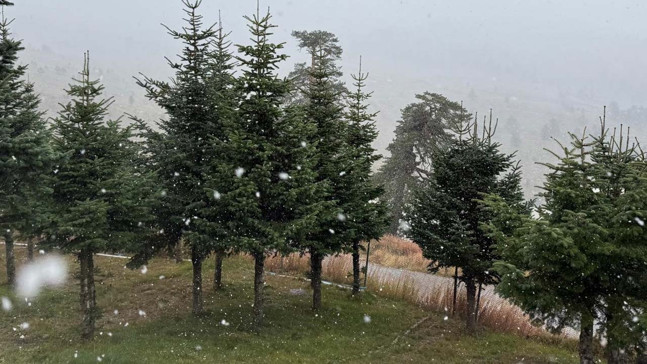 Bolu’da Mevsimin İlk Karı Yağdı!2
