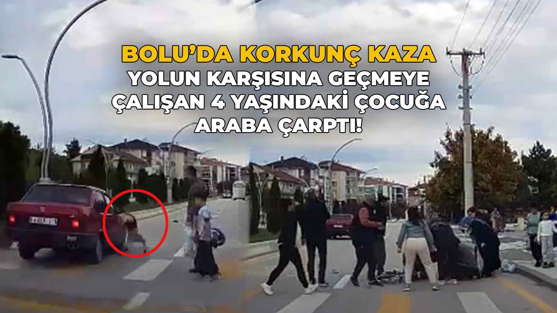 Bolu’da Yolun Karşısına Geçen 2