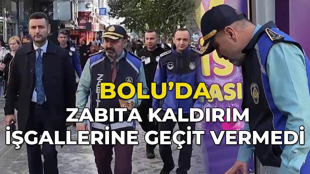 Bolu’da Zabıta Kaldırım İşgallerine Geçit Vermedi77