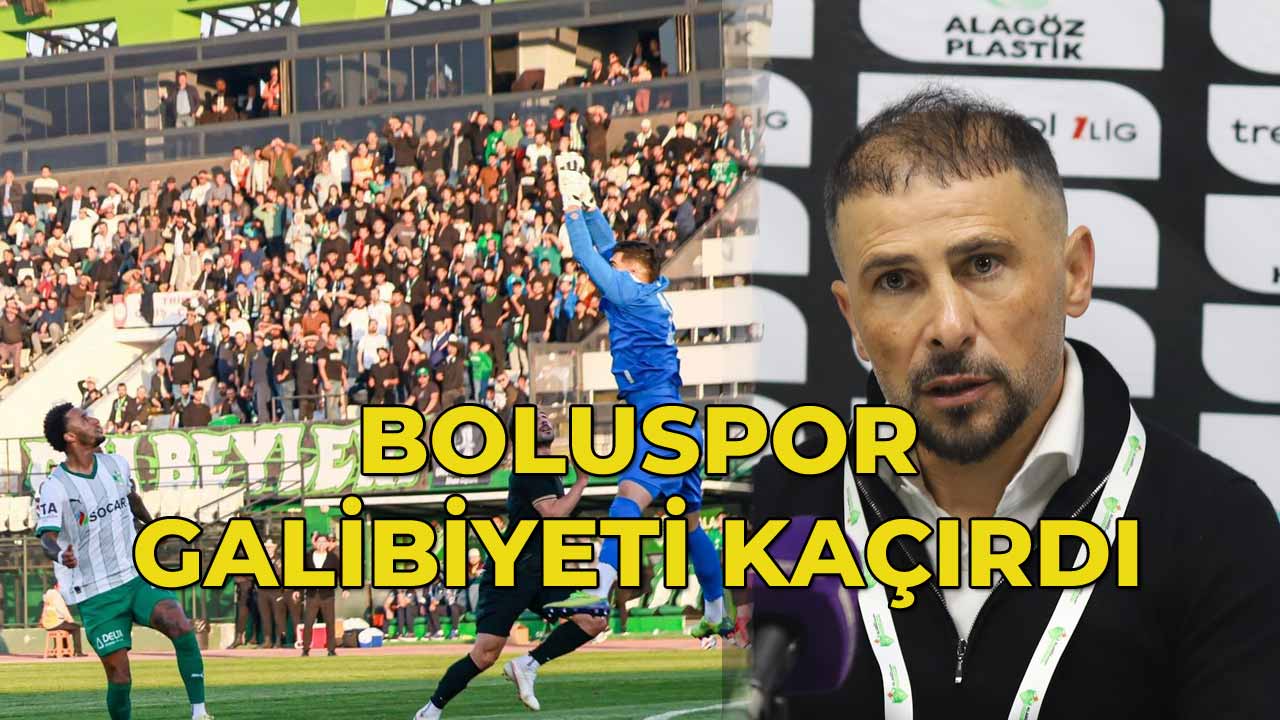 Boluspor Galibiyeti Kaçırdı