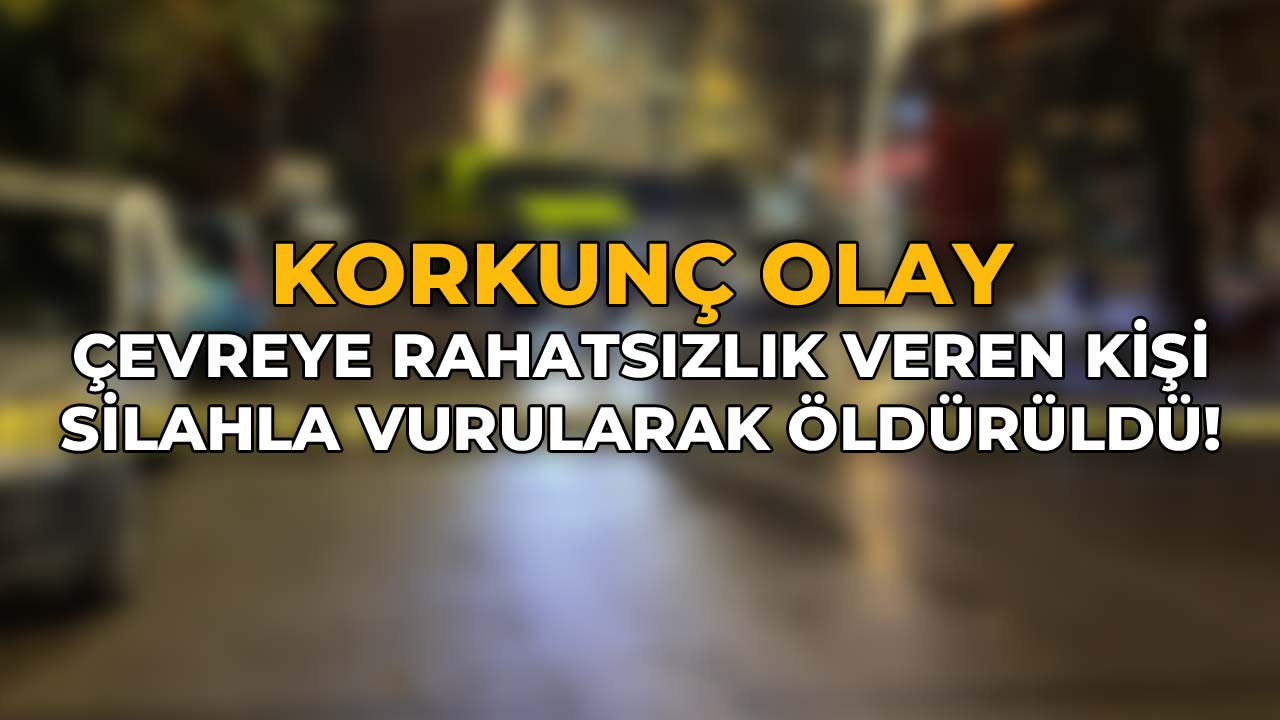 Çevreye Rahatsızlık Veren Kişi Silahla Vurularak Öldürüldü