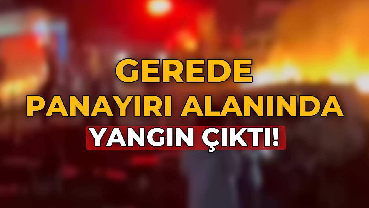 Gerede Panayırı Alanında Yangın Çıktı!