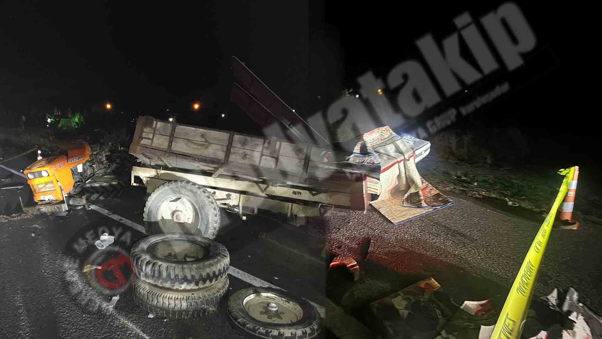 Gerede'de Feci Traktör Kazası445