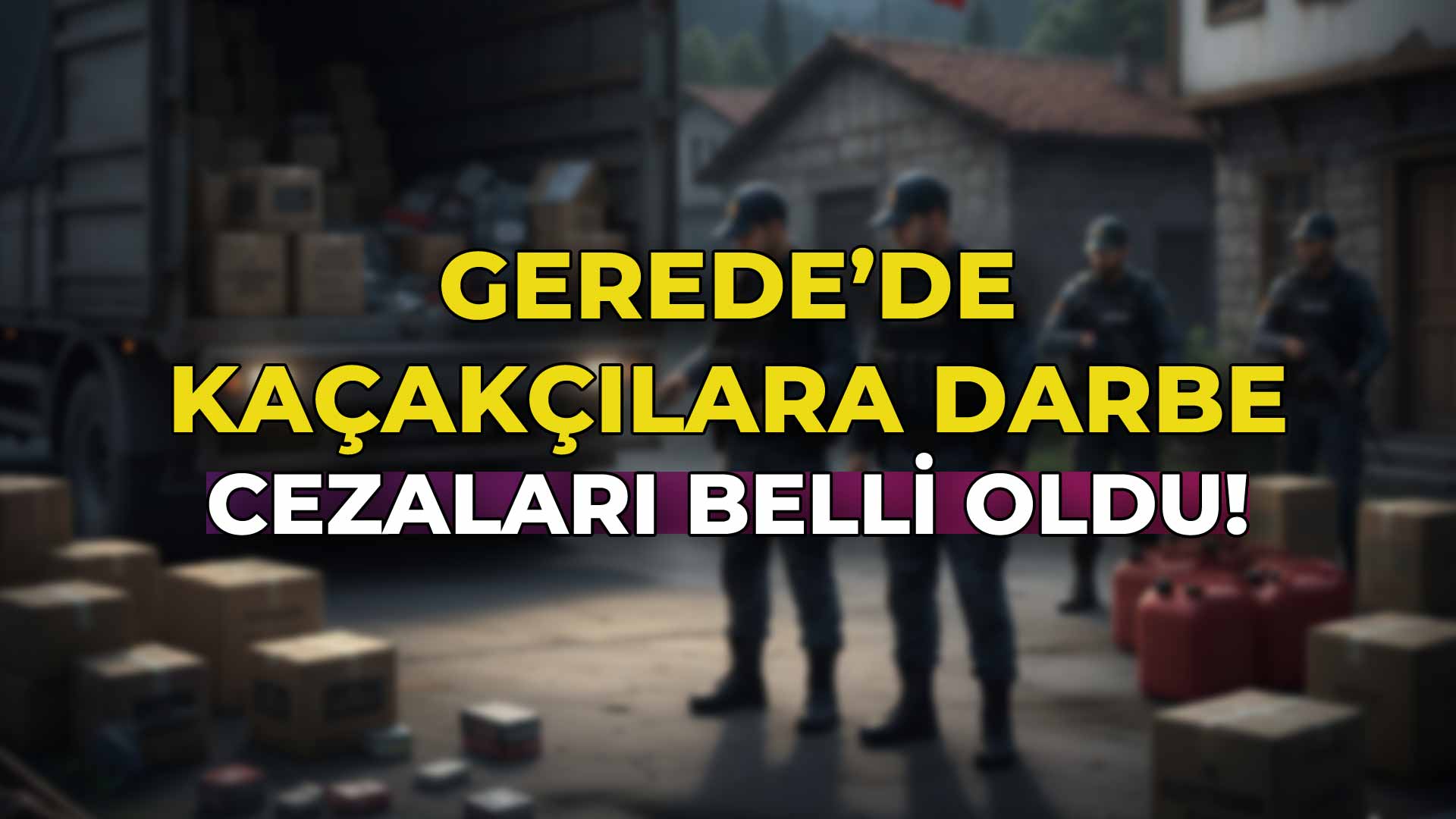 Gerede'de Kaçakçılara Darbe Cezaları Belli Oldu