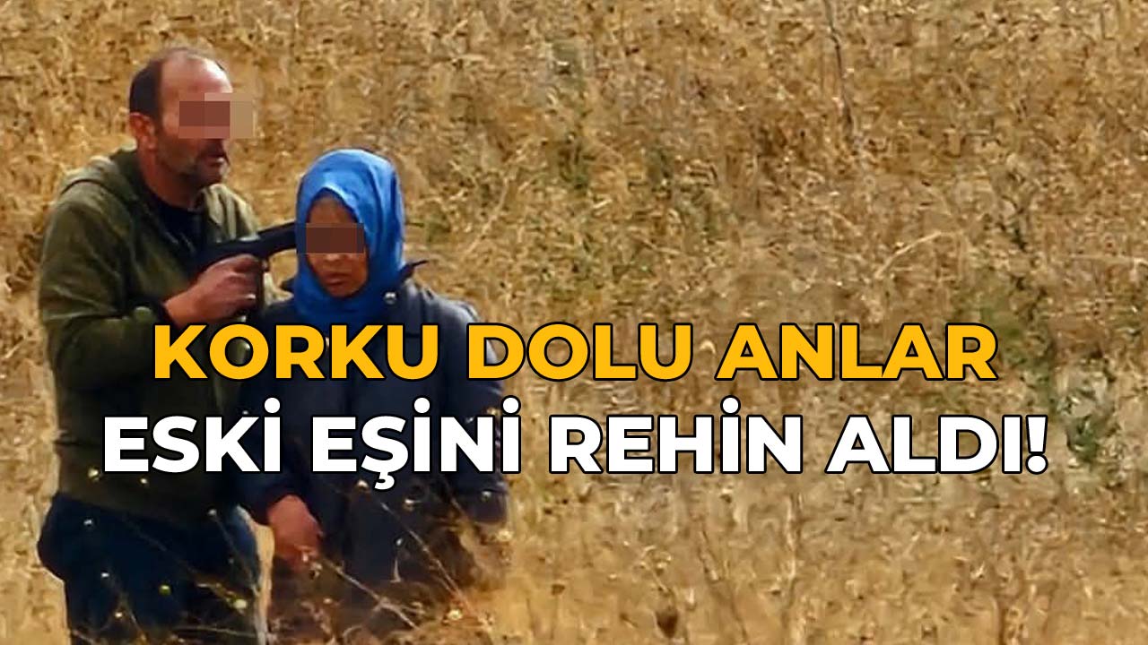 Korku Dolu Anlar! Eski Eşini Rehin Aldı!
