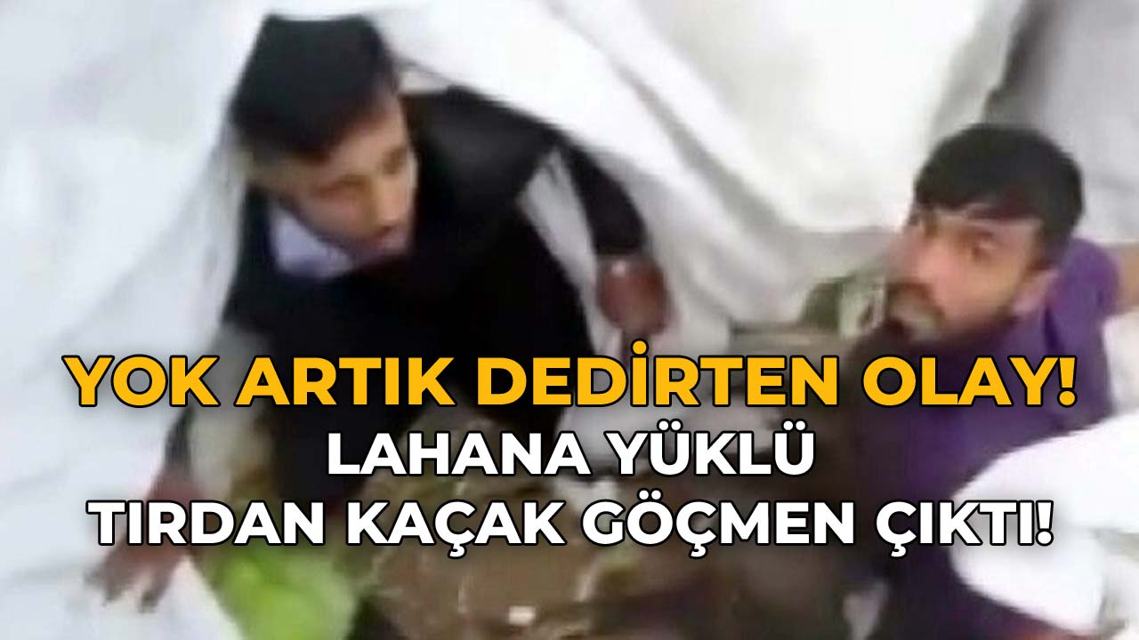Lahana Yüklü Tırdan Kaçak Göçmen Çıktı