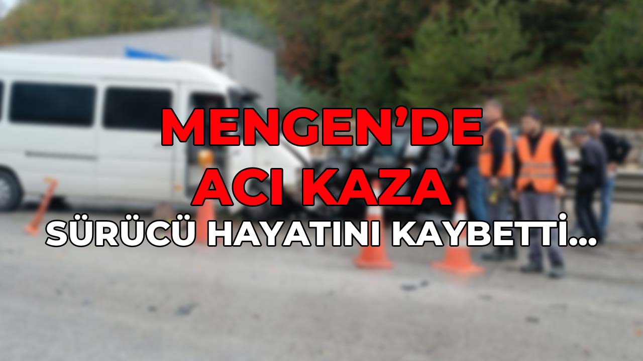 Mengen'de Feci Kaza Sürücü Hayatını Kaybetti
