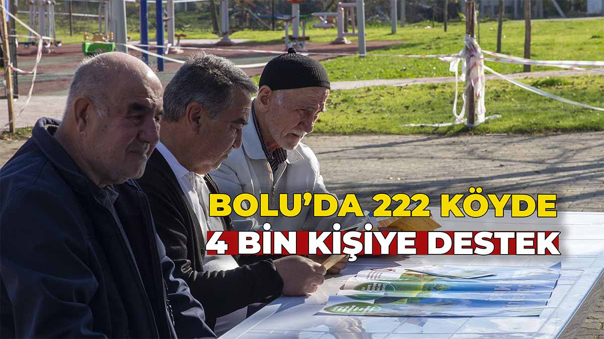 Bolu’da 222 Köyde 4 Bin Kişiye Destek