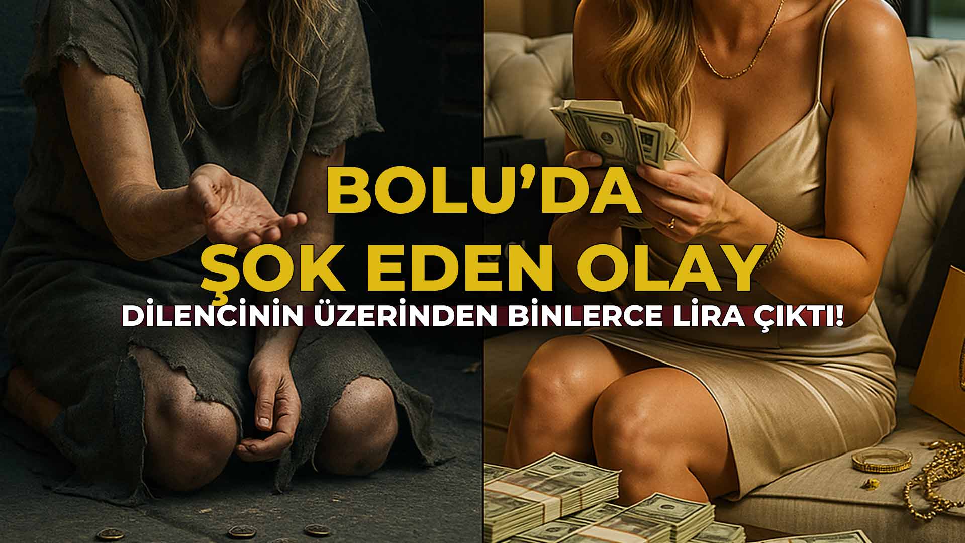 Bolu'da Dilencinin Üzerinden Binlerc2e Lira Çıktı