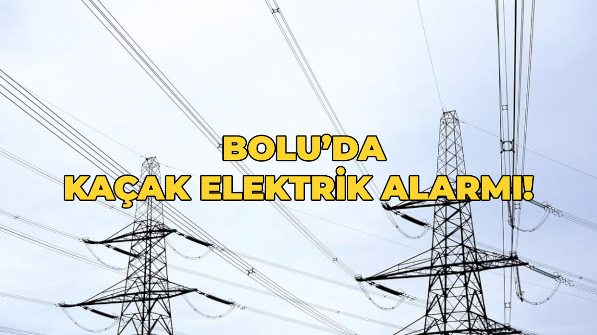 Bolu'da Kaçak Elektrik Alarmı