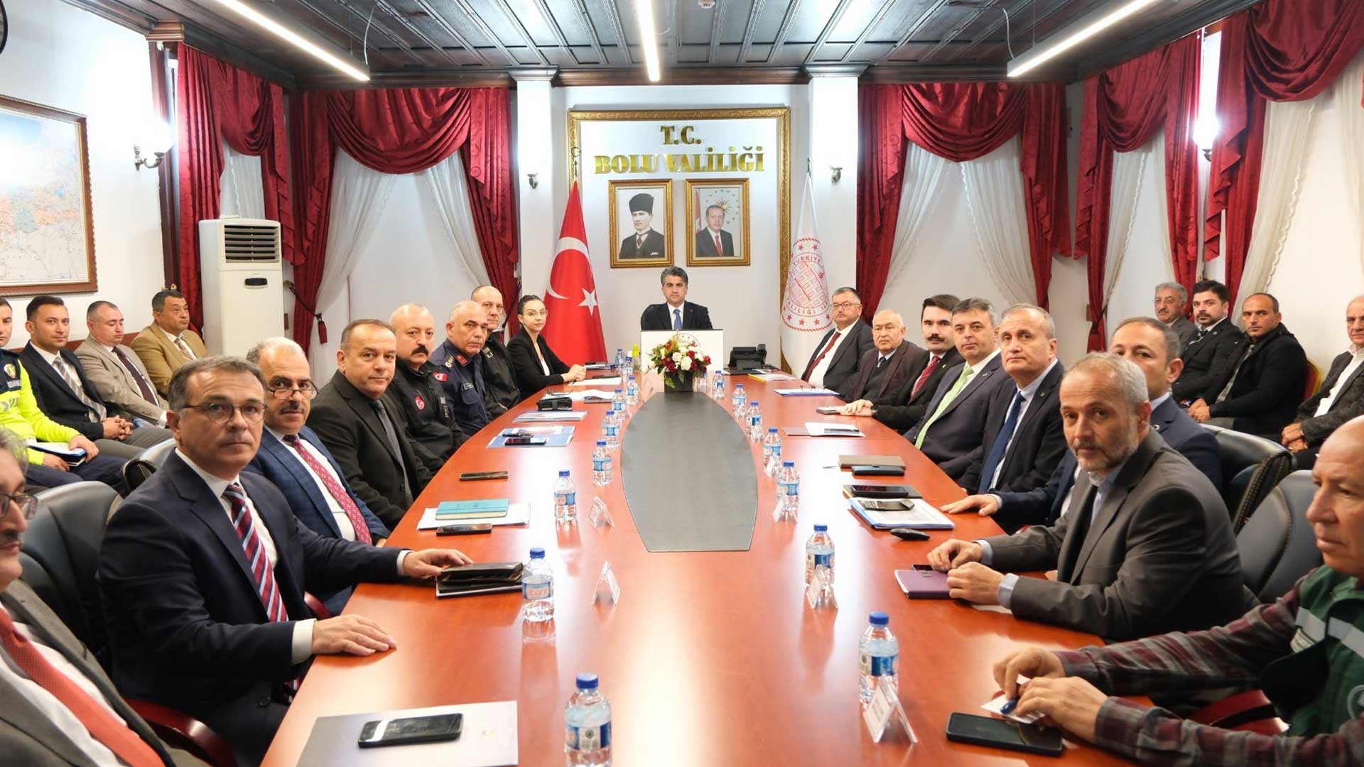 Bolu'da Kış Tedbirleri Masaya Yatırıldı