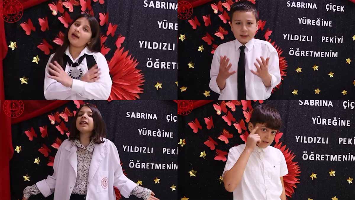 Bolu’da Öğrenciler Öğretmenlerini Taklit Etti